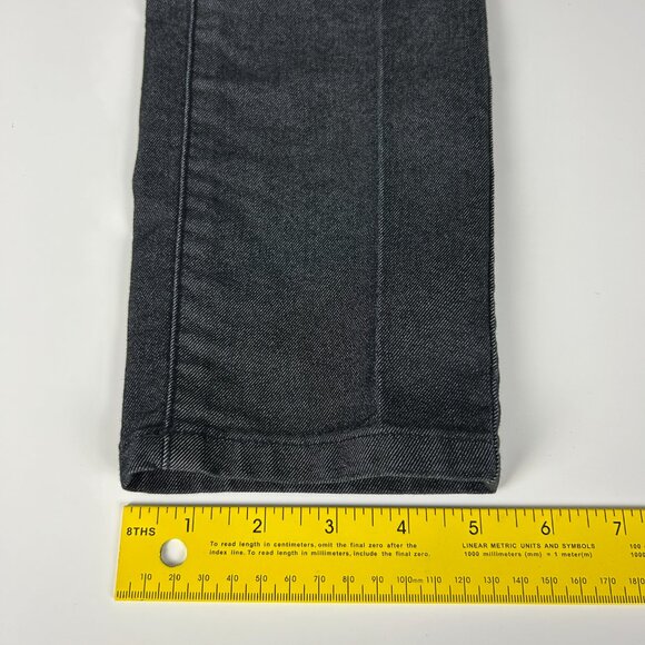 Prana Jeans Womens 2/26 Kayla Black/Dk‎ Grey Skinny Stretch Organic Cotton Blend - Picture 10 of 13
